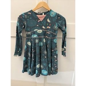 Girls Matilda Jane Character Counts Blue Dress Birds Flowers Size 8